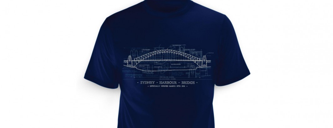 Sydney Harbour Bridge T-shirt - Navy